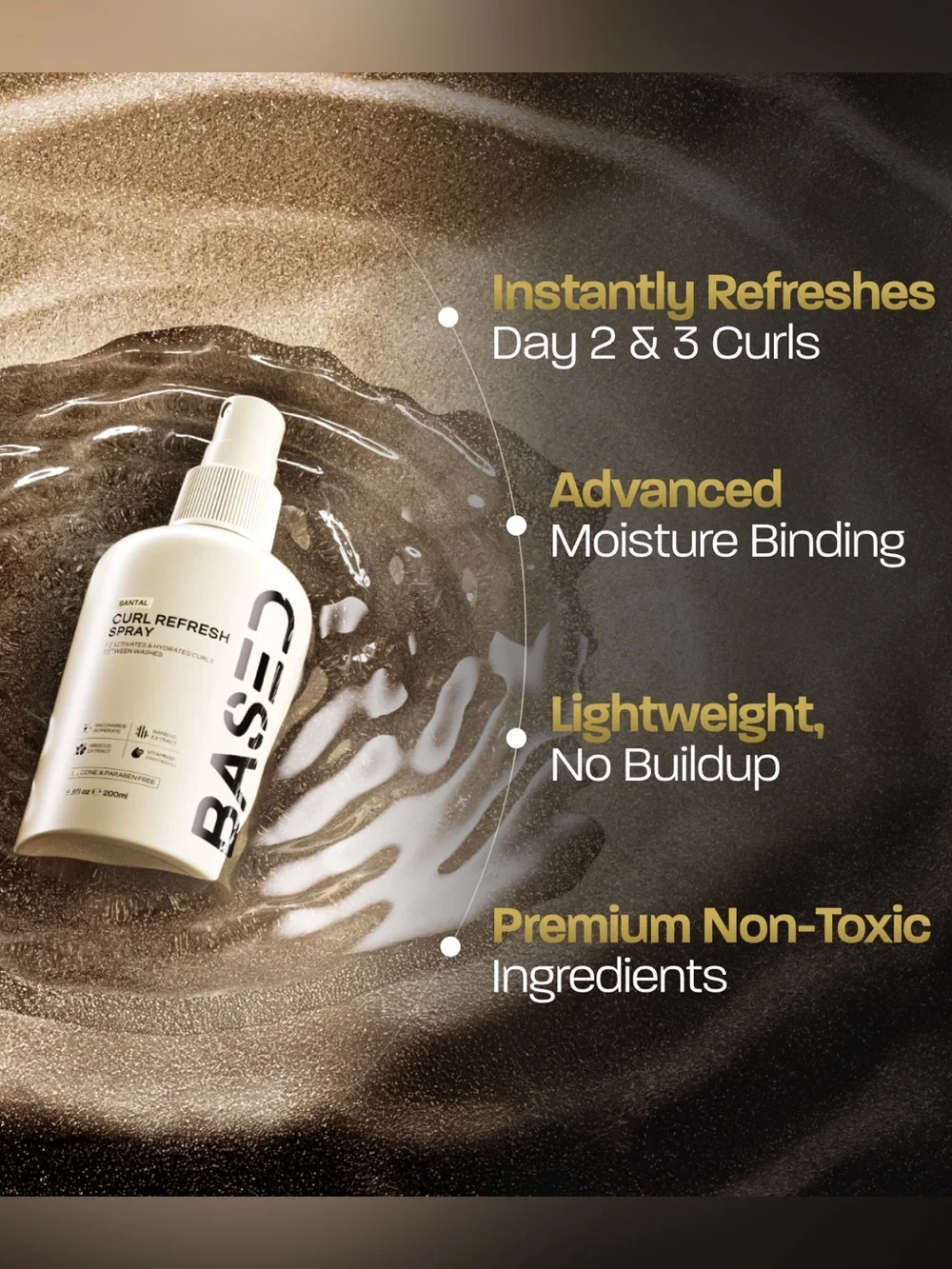 BASED Bodyworks Curl Cream + Curl Refresh Spray Bundle New 6.8oz